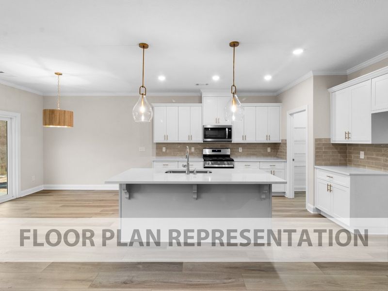 Furnished interior view inside a new home in Forrest Bluff, North Augusta (Image 4).