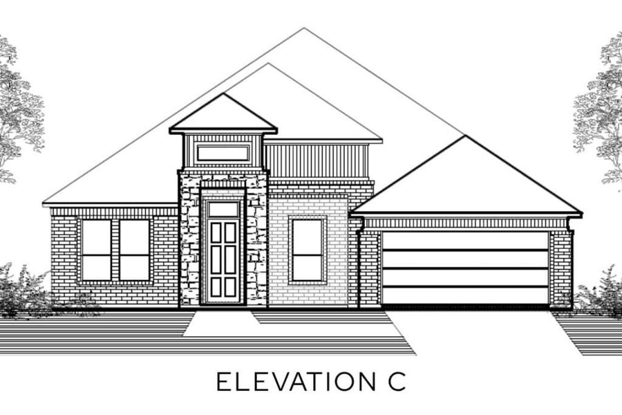 Representative rendering of the exterior for the The Vickery by Lillian Custom Homes (Image 8).