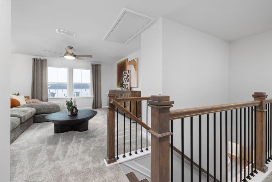 Furnished interior view inside a new home in Solana, Durham (Image 5).