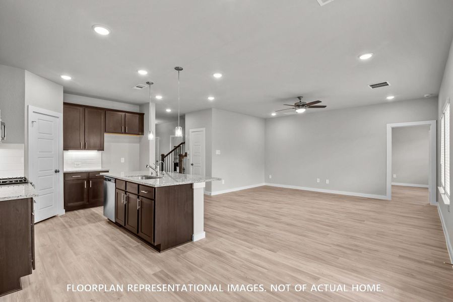Furnished interior view inside a new home in Lone Star Landing, Montgomery (Image 11). Furnished interior view inside a new home in Lone Star Landing, Montgomery (Image 11).