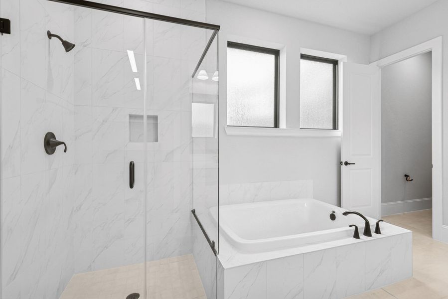 Furnished interior view inside a new home in Sienna 65' Homesites, Missouri City (Image 15).