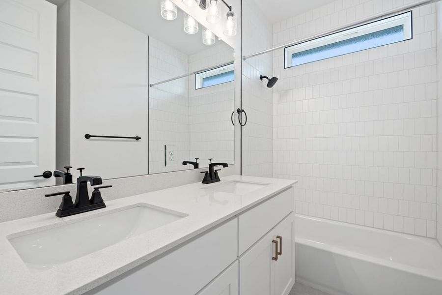 Furnished interior view inside a new home in Park Collection At Wolf Ranch, Georgetown (Image 16). Furnished interior view inside a new home in Park Collection At Wolf Ranch, Georgetown (Image 16).