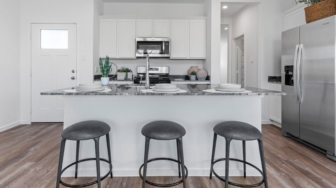 Representative furnished interior of a home built from the ASPEN by D.R. Horton in Legacy Village, Houston (Image 8). Representative furnished interior of a home built from the ASPEN by D.R. Horton in Legacy Village, Houston (Image 8).