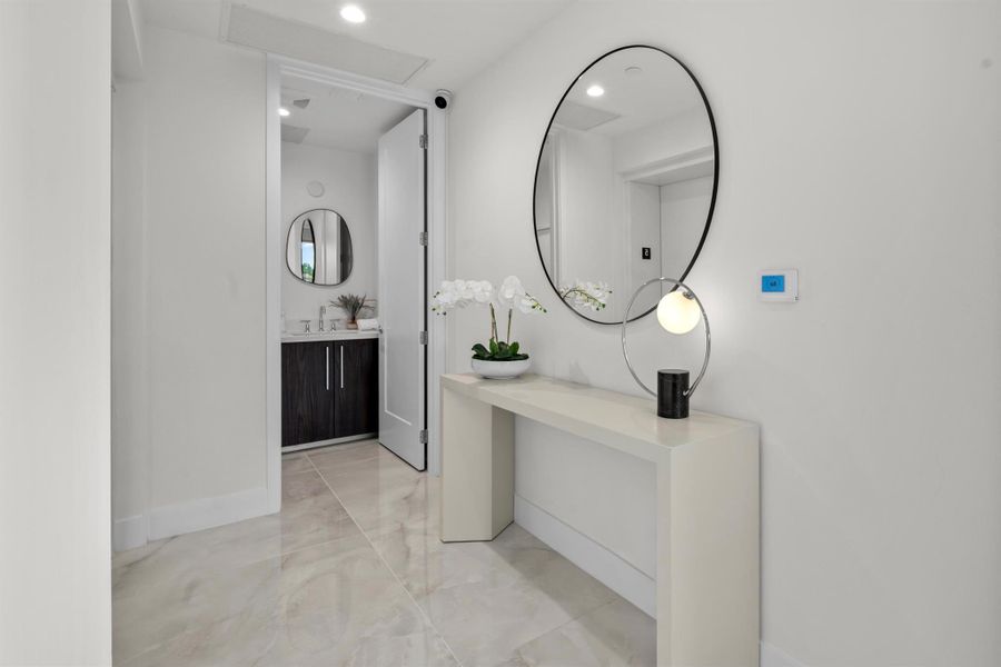 Furnished interior view inside a new home in Royal Palm Residences, Boca Raton (Image 31).