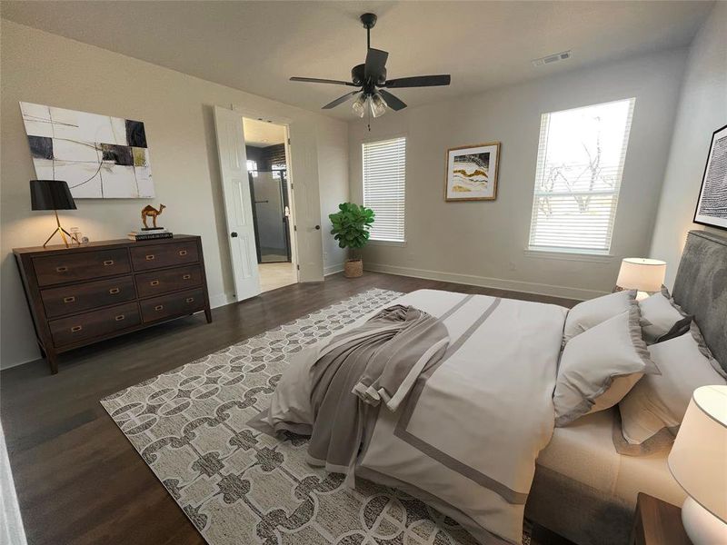 Furnished interior view inside a new home in , Midlothian (Image 6).