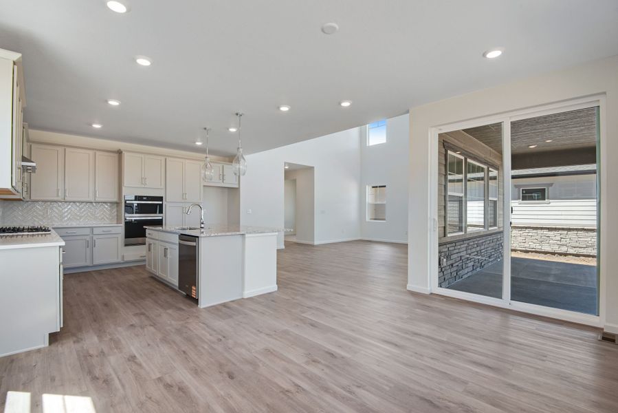 Furnished interior view inside a new home in The Aurora Highlands, Aurora (Image 10).