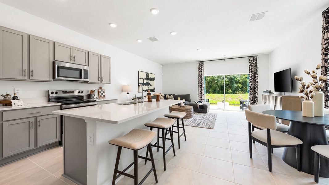Furnished interior view inside a new home in The Towns at Firethorn, Parrish (Image 16).