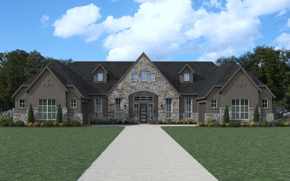 Representative exterior photo of a completed home built from the Grant by Chesmar Homes in Regency Ranch – New Phase Now Selling, Marion, TX (Image 2).