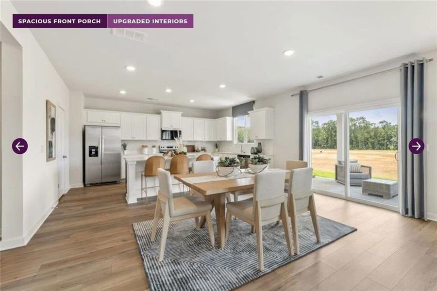 Furnished interior view inside a new home in Reserve at Gum Springs, Jefferson (Image 10).