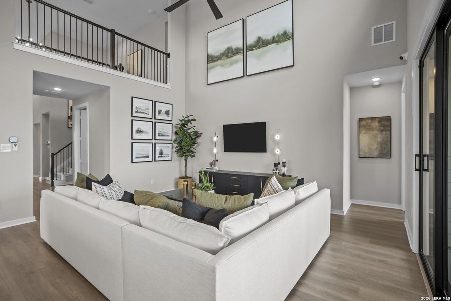 Furnished interior view inside a new home in The Parklands, Schertz (Image 22). Furnished interior view inside a new home in The Parklands, Schertz (Image 22).