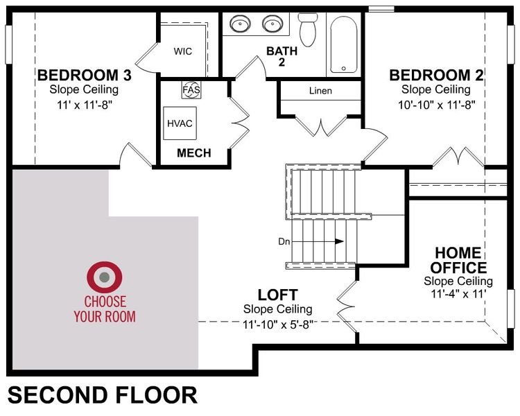2D floor plan layout of this home in Brookville Estates, Forney, TX (Image 21). 2D floor plan layout of this home in Brookville Estates, Forney, TX (Image 21).