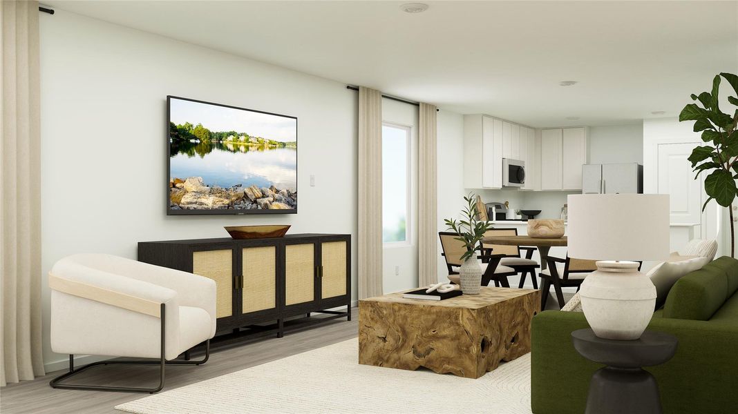 Furnished interior view inside a new home in , Jarrell (Image 25).