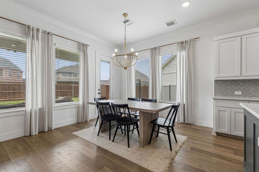 Furnished interior view inside a new home in , Aledo (Image 23).
