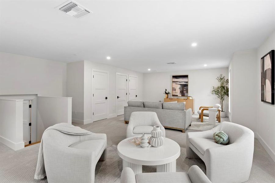 Furnished interior view inside a new home in , Tampa (Image 9). Furnished interior view inside a new home in , Tampa (Image 9).