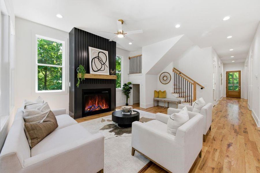 Furnished interior view inside a new home in , Atlanta (Image 38).