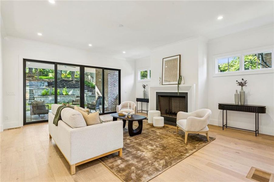 Furnished interior view inside a new home in , Atlanta (Image 38).