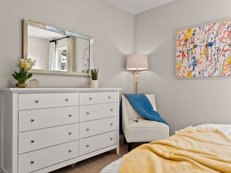 Representative furnished interior of a home built from the Elon by True Homes in Morgan Hills, Albemarle (Image 20).