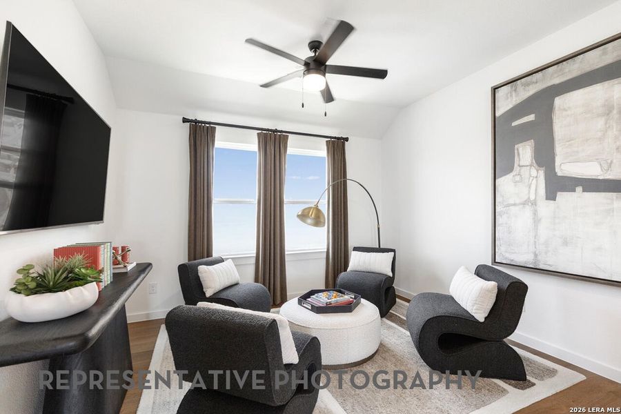 Furnished interior view inside a new home in The Ranches at Creekside, Boerne (Image 9).
