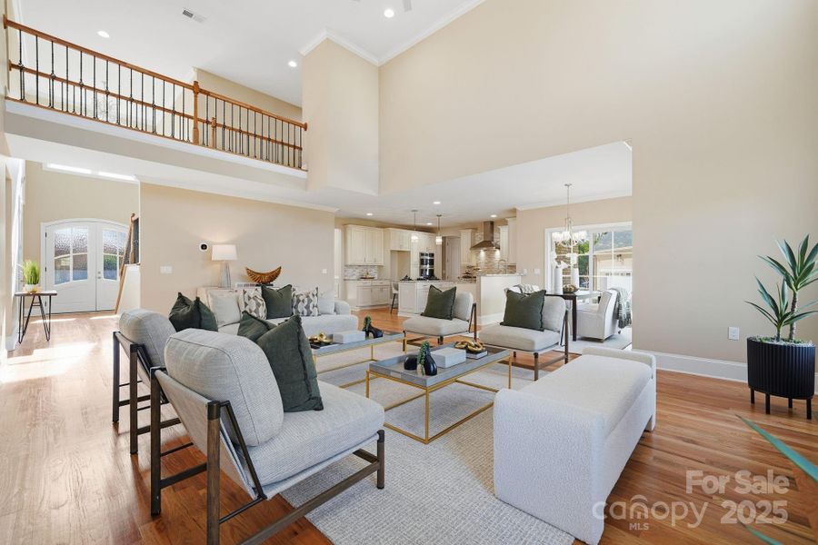 Staircase with iron balusters leading to spacious upper landing and bonus areas. Staircase with iron balusters leading to spacious upper landing and bonus areas.