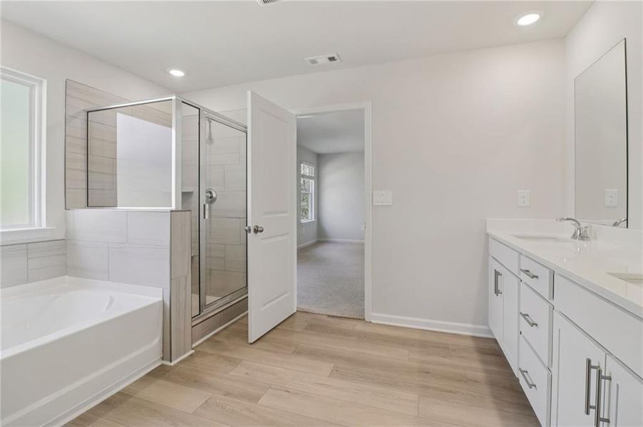 Furnished interior view inside a new home in Harmony Manor, Fairburn (Image 11).