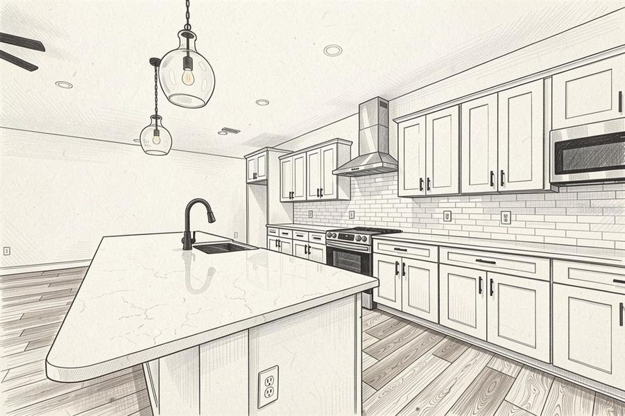 Furnished interior view inside a new home in , Newberry (Image 7).