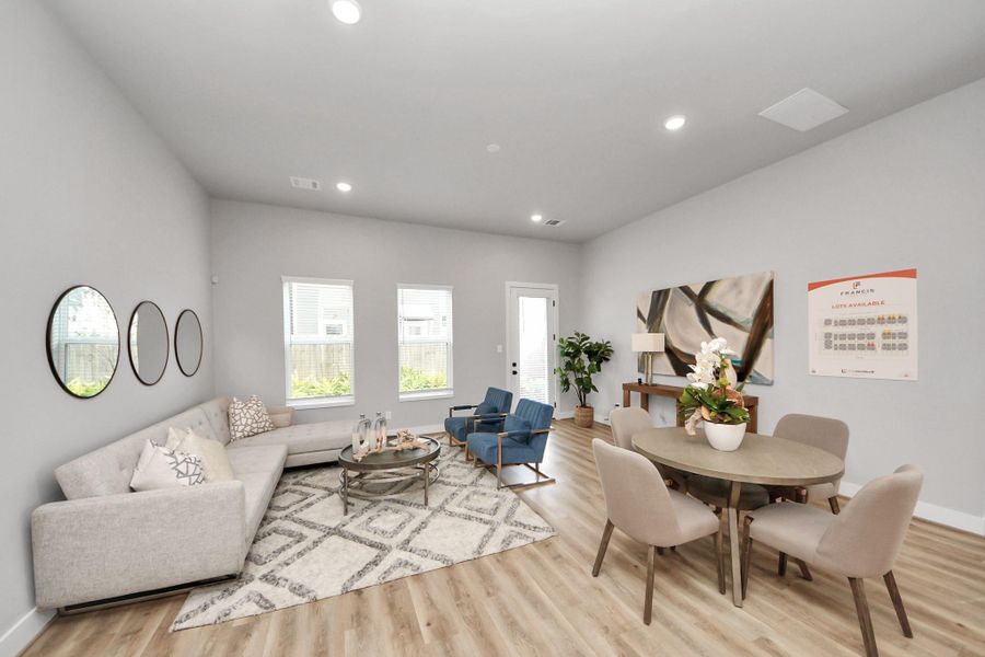 Furnished interior view inside a new home in , Houston (Image 24).