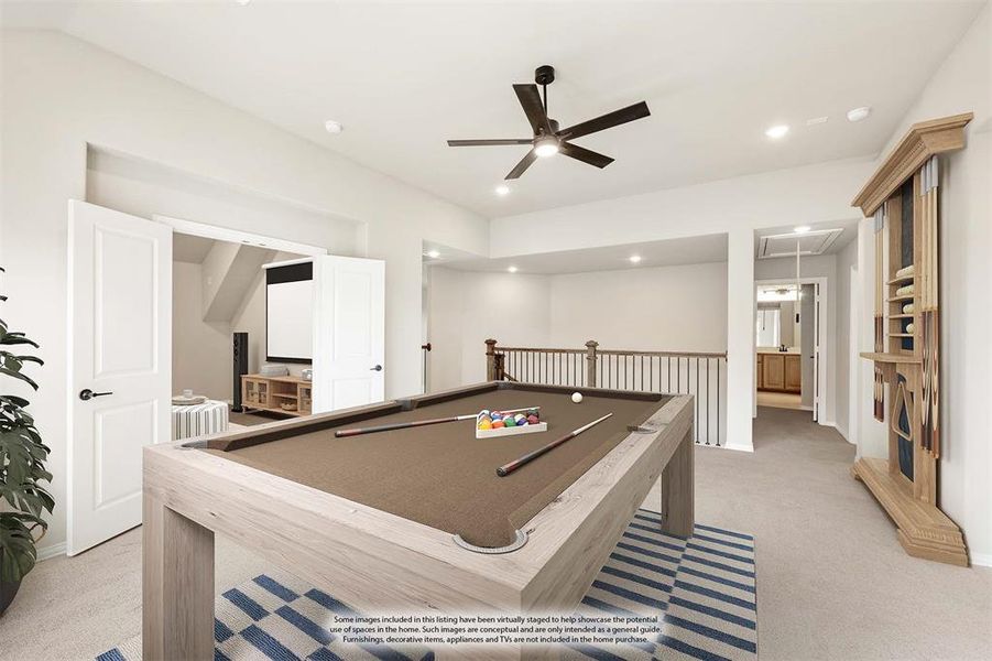 Furnished interior view inside a new home in Timberbrook 3B-4A, Justin (Image 11).