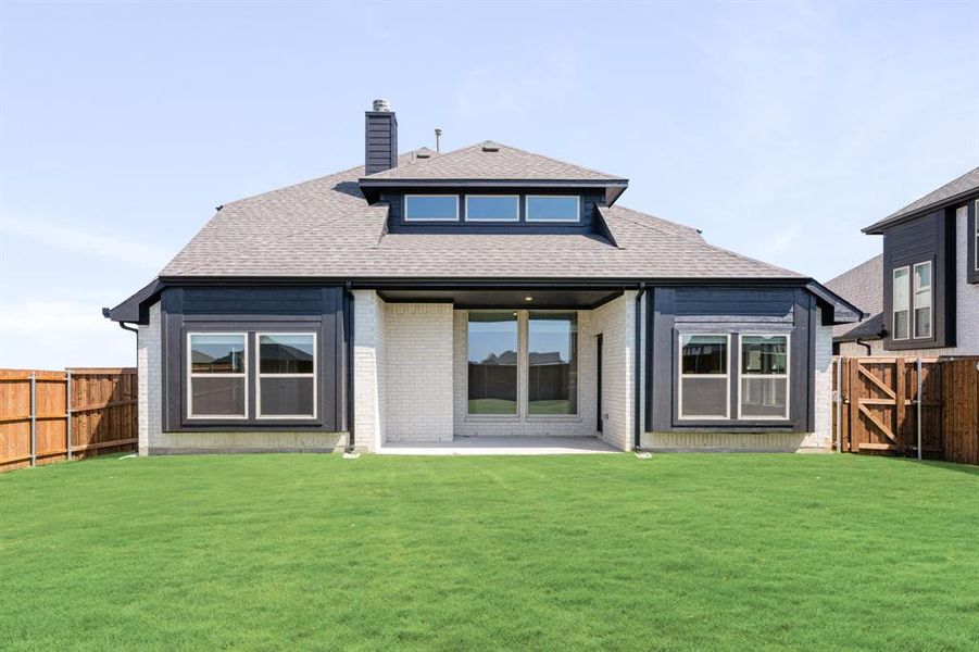 Front exterior of a new home in Devonshire Classic 50-55, Forney, TX, highlighting curb appeal (Image 24). Front exterior of a new home in Devonshire Classic 50-55, Forney, TX, highlighting curb appeal (Image 24).