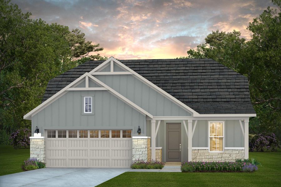 Representative exterior photo of a completed home built from the Mainstay by Del Webb in Sun City Texas, Georgetown, TX (Image 25).