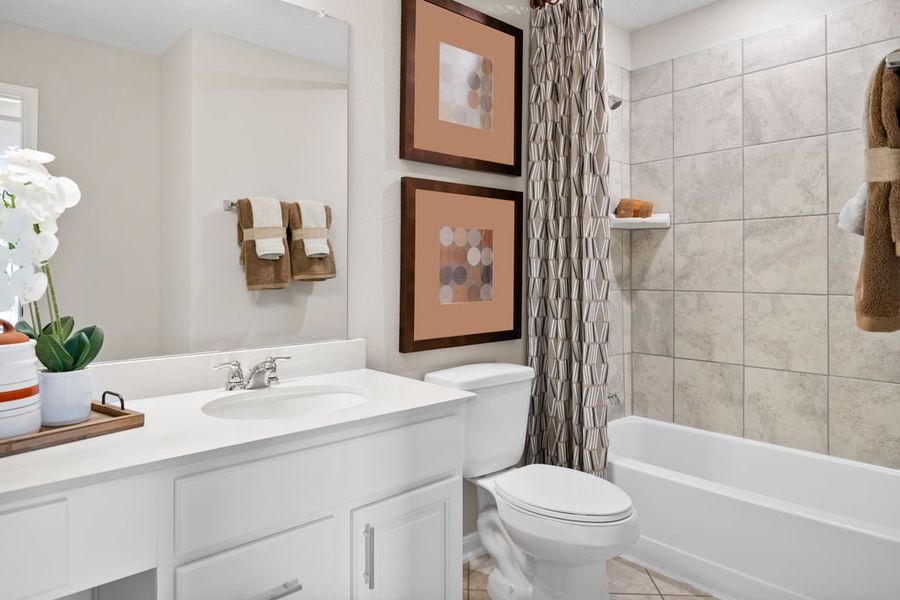 Furnished interior view inside a new home in Mustang Ridge, Magnolia (Image 13).