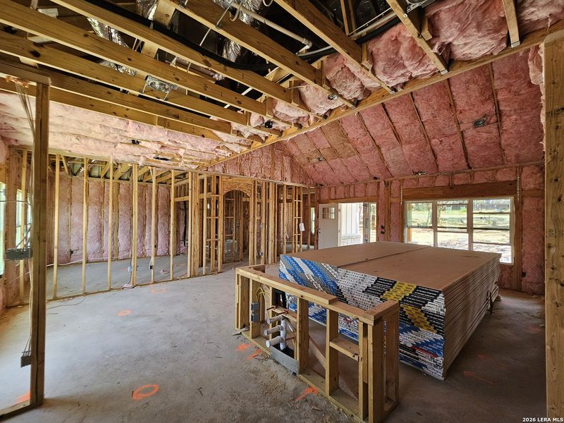 In-progress construction of a new home in , Canyon Lake, TX (Image 5).