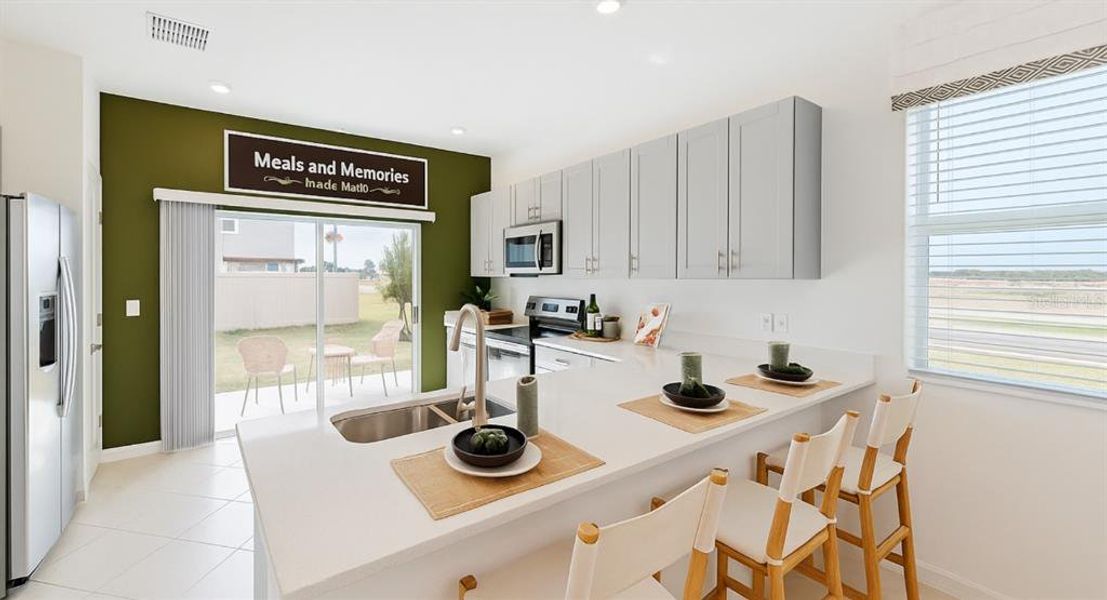 Furnished interior view inside a new home in The Townhomes at Westview, Kissimmee (Image 4).