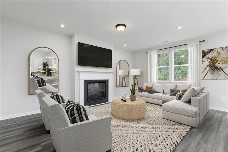 Furnished interior view inside a new home in Annsbury Park, Lilburn (Image 8).