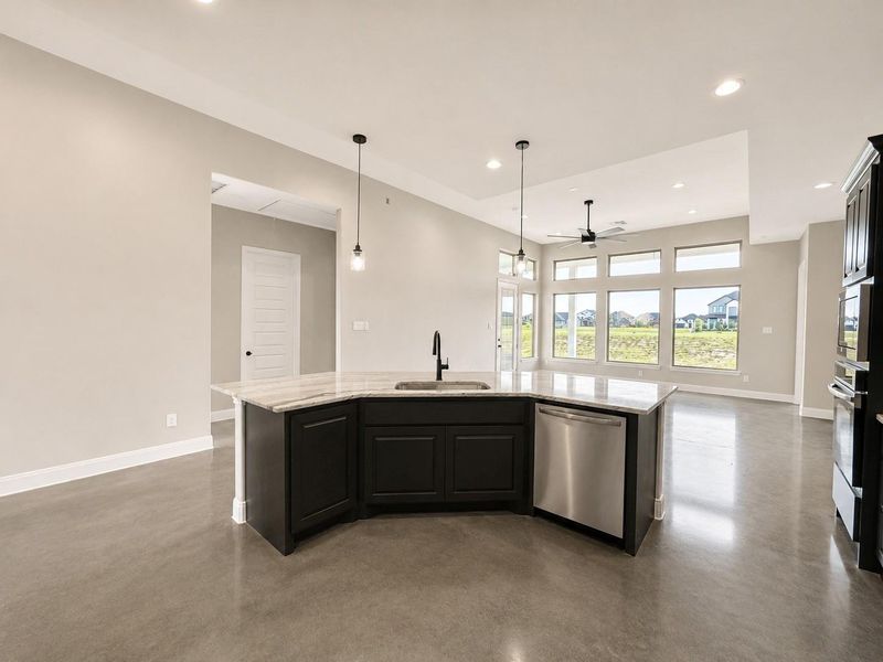 Furnished interior view inside a new home in , Willis (Image 13).