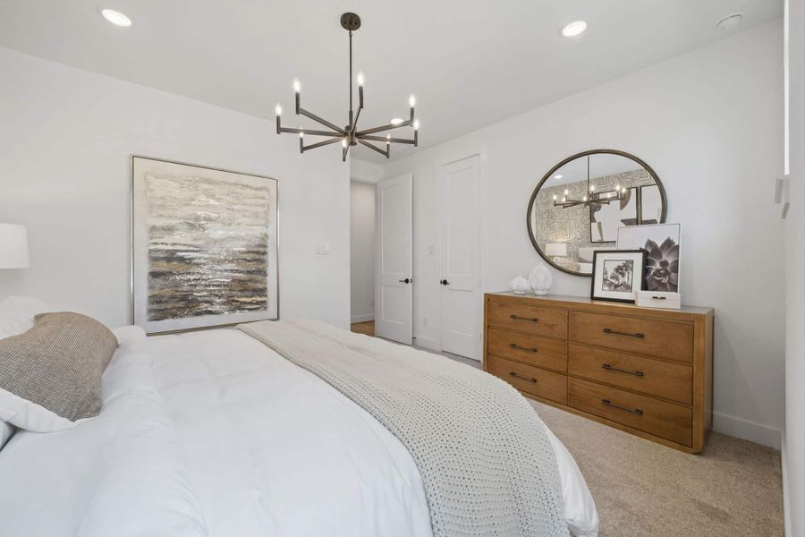 Furnished interior view inside a new home in The Highlands, Porter (Image 18).