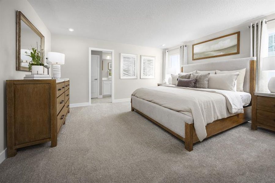 Representative furnished interior of a home built from the Hutchinson by Ryan Homes in Lake Mattie Preserve, Auburndale (Image 14).
