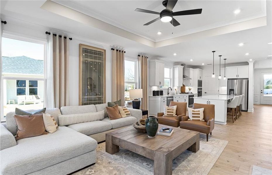 Furnished interior view inside a new home in Sun City Peachtree, Griffin (Image 3).