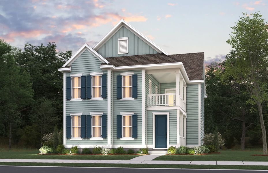 Representative exterior photo of a completed home built from the Berkeley by Pulte Homes in SayeBrook, Myrtle Beach, SC (Image 18).