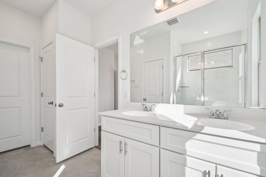 Furnished interior view inside a new home in Crosswinds, Kyle (Image 6).