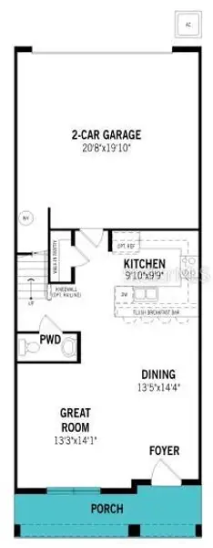 2D floor plan layout of this home in Rainwood, Groveland, FL (Image 3). 2D floor plan layout of this home in Rainwood, Groveland, FL (Image 3).