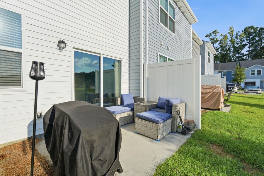 Exterior details and patio area of a home in , Summerville (Image 24). Exterior details and patio area of a home in , Summerville (Image 24).