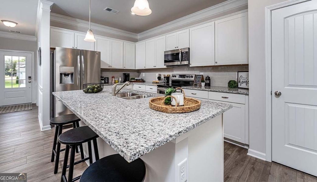 Furnished interior view inside a new home in Bryson Farms, Byron (Image 12).