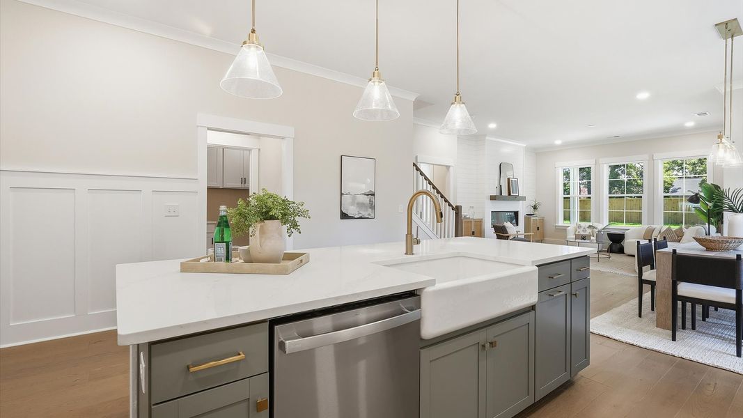 Representative furnished interior of a home built from the Lighthouse II by DRB Homes in Bayview Acres, Mount Pleasant (Image 3).