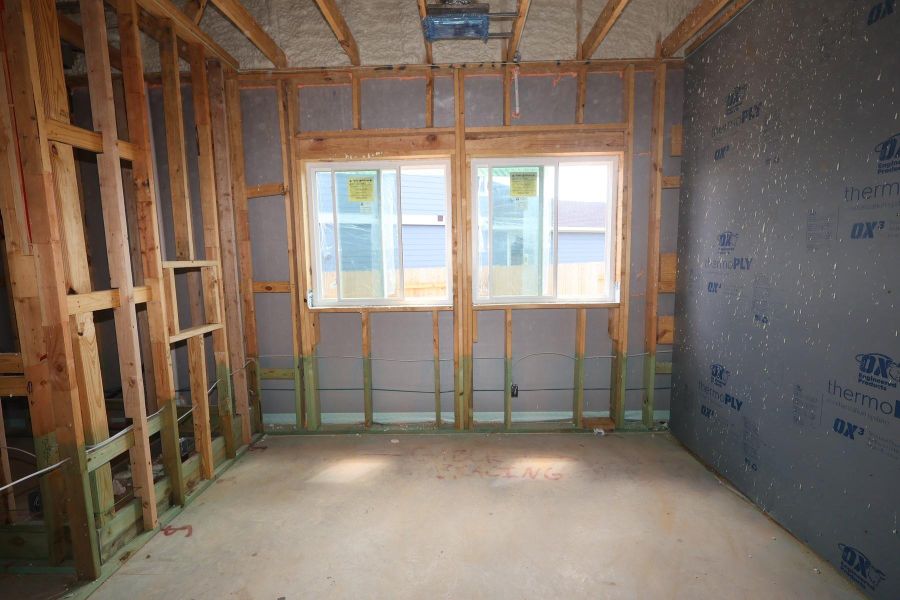 In-progress construction of a new home in Elyson - Grove Row Collection, Katy, TX (Image 9).