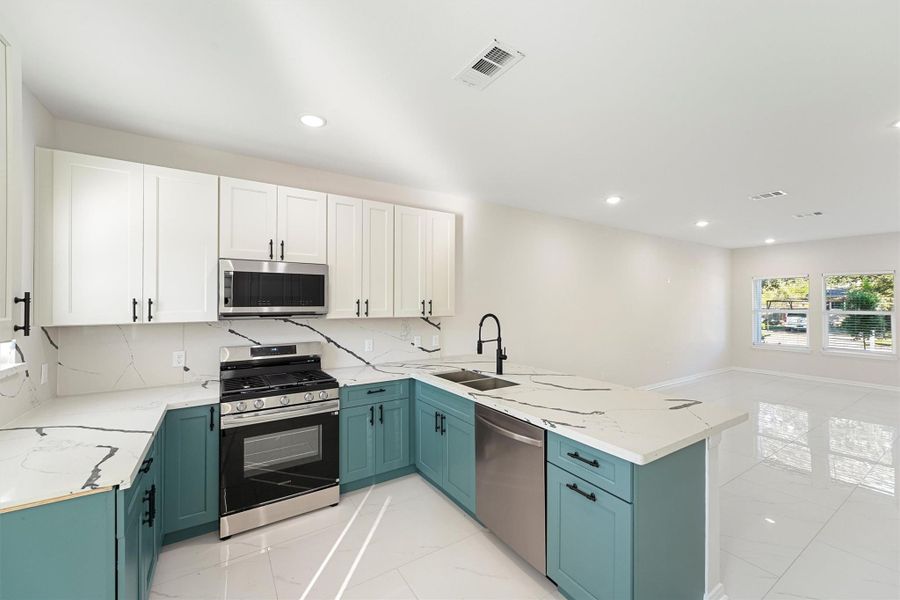 Furnished interior view inside a new home in , Houston (Image 6).