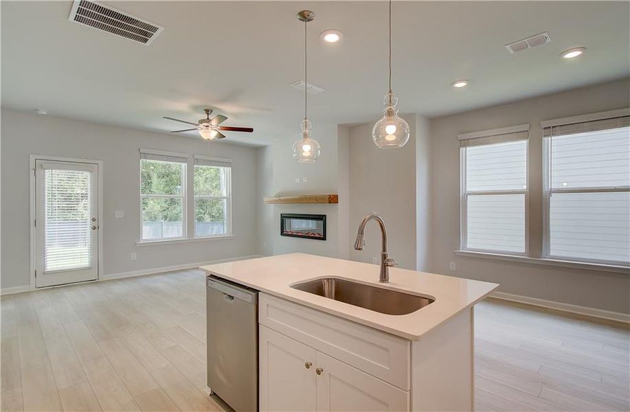 Furnished interior view inside a new home in Enclave at Evergreen, Fairburn (Image 4).