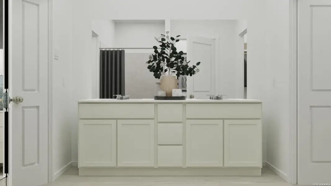 Furnished interior view inside a new home in Summerlin, San Antonio (Image 17).