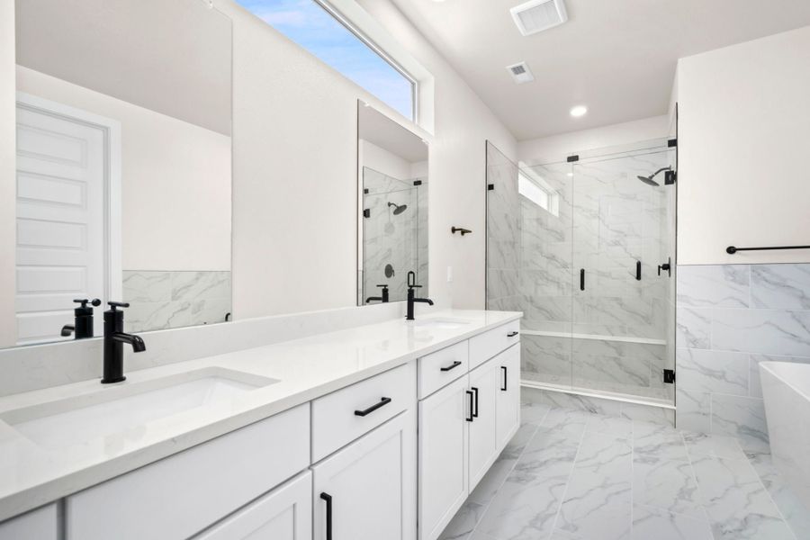 Furnished interior view inside a new home in Kitchel Lake at Serratoga Falls, Timnath (Image 5).