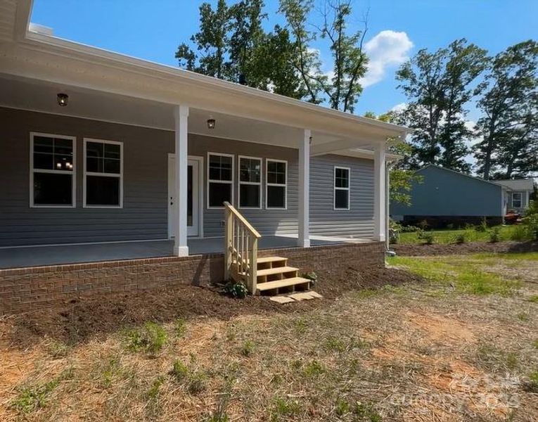 Covered back porch