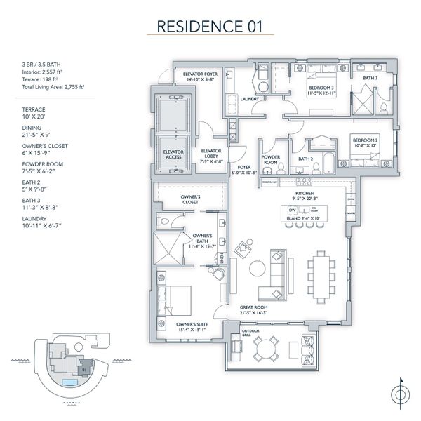 Residence 01 Floorplan